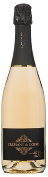 Les Glories Cremant Rose Brut 750 ML sparkling wine bottle with black label.