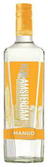 New Amsterdam Mango Vodka 750 ML bottle with vibrant orange label.