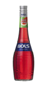 BOLS Watermelon Liqueur 34 Proof 750 ML bottle with vibrant red color and label.