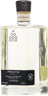 Penta Diamante Reposado Tequila Cristalino  750ML bottle with clear liquid and black label