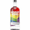 Vibrant rainbow Absolut Vodka 80 Colors 1 L bottle celebrating diversity.