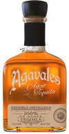 Agavales Premium Añejo 1.75 L engraved bottle with amber aged tequila