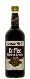 Arrow Coffee Flavored Brandy 1L bottle with coffee bean illustration and gold cap