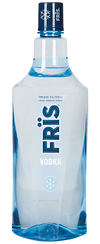Fris Vodka 1.75 L bottle, featuring freeze-filtered, four-times distilled vodka for a clean, crisp taste.
