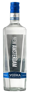 New Amsterdam No.525 Vodka 1.75 L bottle with cityscape label.