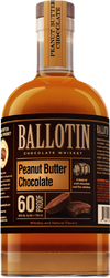 Ballotin Peanut Butter Chocolate Whiskey 750 ML bottle featuring a blend of craft chocolate and fine whiskey.