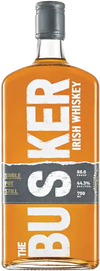 The Busker Single Pot Still Traditional Irish Whiskey 750 ML bottle with amber whiskey and bold label