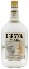 Barstow Vodka 1.75 L bottle made from American corn, clear color, smooth finish.