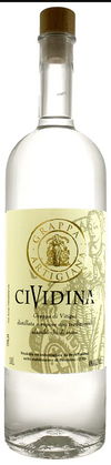 Bepi Tosolini Cividina Grappa 1 L bottle with light floral and fruity notes.
