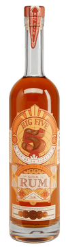 Big Five Gold Rum 750 ML bottle – Florida gold rum with smooth, rich flavor
