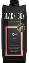 Black Box Rose California 500 ML wine carton with pink label