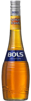 Bols Apricot Flavored Brandy 1 L bottle with golden apricot label design