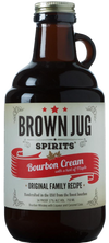 Brown Jug Spirits Bourbon Cream Liqueur 750 ML in a classic brown jug bottle.