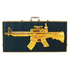 Anejo Casino Azul Gold Rifle Tequila - Premium in a Gold Rifle Bottle
