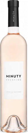 Chateau Minuty Cotes de Provence Prestige Rose 2021 1.5 L bottle, showcasing a premium French rosé with elegant packaging.