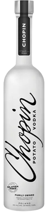 Chopin Potato Vodka 1.75 L bottle with subtle green apple and vanilla notes, creamy and earthy taste.