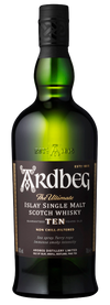 Ardbeg Single Malt Scotch 10 Year 750 ML bottle.