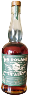MB Roland Kentucky Straight Rye Whiskey bottle, 750 ML, green label, 55% ABV.