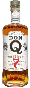 Don Q 7 Years Old Añejo Reserva Puerto Rican Rum 1L bottle.