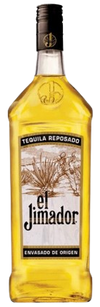 El Jimador Reposado Tequila 100% de Agave 1L bottle with golden tequila and black cap