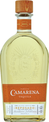 Familia Camarena Reposado Tequila 100% De Agave 1L bottle with wooden cap and orange label