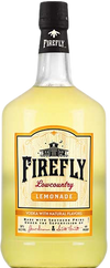 Firefly Lemonade Vodka 1.75 L bottle with bright yellow lemonade vodka and black cap