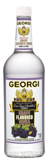 Georgi Grape Flavored Vodka 1L bottle with grape design and premium label