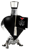 Grand Love Tequila Reposado Black Heart 750 ML bottle with ornate design, made in Jalisco, Mexico.