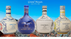 Grand Mayan Tequila Combo 750 ML with four distinctive ceramic bottles featuring blanco, reposado, and ultra aged expressions.