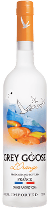 Grey Goose Orange Flavored Vodka L'Orange 1.75L bottle with citrus design.