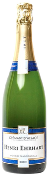 Bottle of Henri Ehrhart Cremant DAlsace Brut 750 ML – French sparkling wine