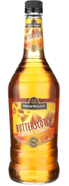 Hiram Walker Butterscotch Schnapps 750 ML bottle with deep honey-like color.
