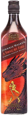 Johnnie Walker Song of Fire 750 ML bottle with dragon-themed design from Game of Thrones series.