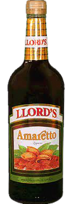 Llords Amaretto Liqueur 1 L bottle, almond-flavored liqueur from Spain.
