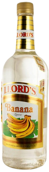 Llords Banana Liqueur 1L bottle with banana flavor and golden label