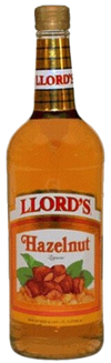 Llords Hazelnut Liqueur 1 L bottle with rich nutty flavor from The Black Prince Distillery, 15% ABV.