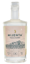 Mijenta Tequila Blanco 100% Agave 750ml bottle with mountain label design