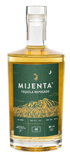 Mijenta Tequila Reposado 100% Agave 750ml bottle with green label showing Jalisco highlands design
