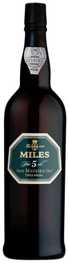 Miles Madeira 5 Year Old Tinta Negra Seco Madeira Dry 750ml – Premium Portuguese Madeira wine bottle