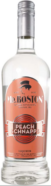 Mr Boston Peach Schnapps 1 L bottle peach flavored schnapps liqueur