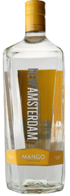 New Amsterdam Mango Flavored Vodka 1.75 L bottle with yellow cap and label