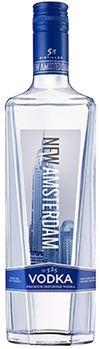 New Amsterdam No.525 Vodka 80 proof 1 liter bottle with smooth, crisp taste and premium distillation
