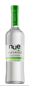 Nue Naturals Cucumber Flavored Vodka 750 ML bottle with green accents.
