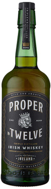 Proper Twelve Triple Distilled Irish Whiskey bottle 1.75 L with label featuring Conor McGregor’s brand.