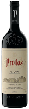 Protos Crianza 750 ML red wine with Spanish label and deep ruby hue.  Let me know if you'd like this added to a product listing or continue with another wine!