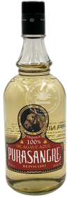 Purasangre Reposado Tequila 100% De Agave 750 ML bottle with amber liquid and red label