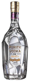 Purity Ultra 34 Premium Vodka 750 ML bottle with a faceted design.
