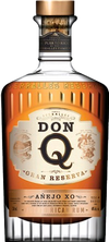 Don Q Anejo Gran Reserva XO Rum 750 ML bottle displaying elegant label design.