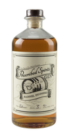 Prescribed Spirits Barrel Finished Gin 750ML bottle with oak barrel and juniper notes.