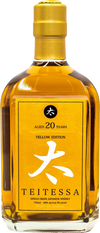 Teitessa Yellow Edition 20 Years Old Single Grain Japanese Whiskey 750 ML bottle.